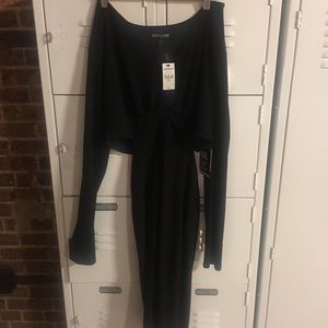 Express black cutout dress